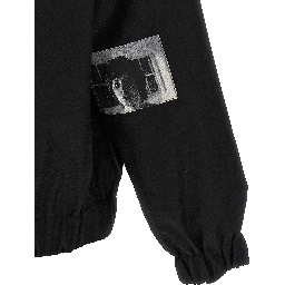 Black Wool Bomber
