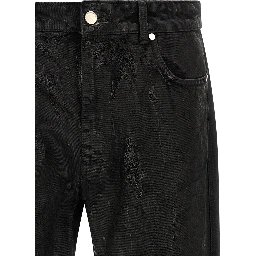 Black Cotton Jeans Denim