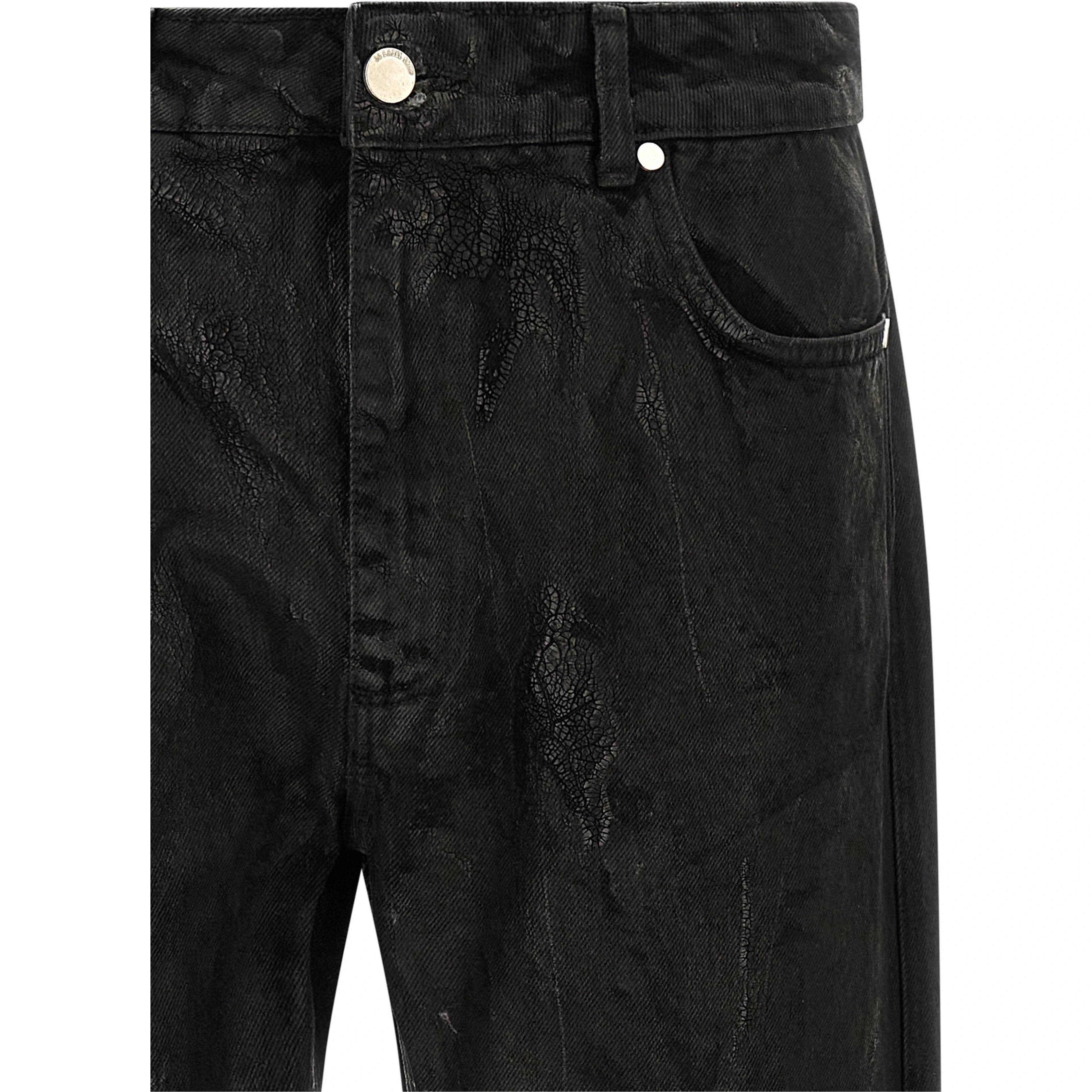 Black Cotton Jeans Denim