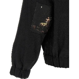 Black Wool Bomber