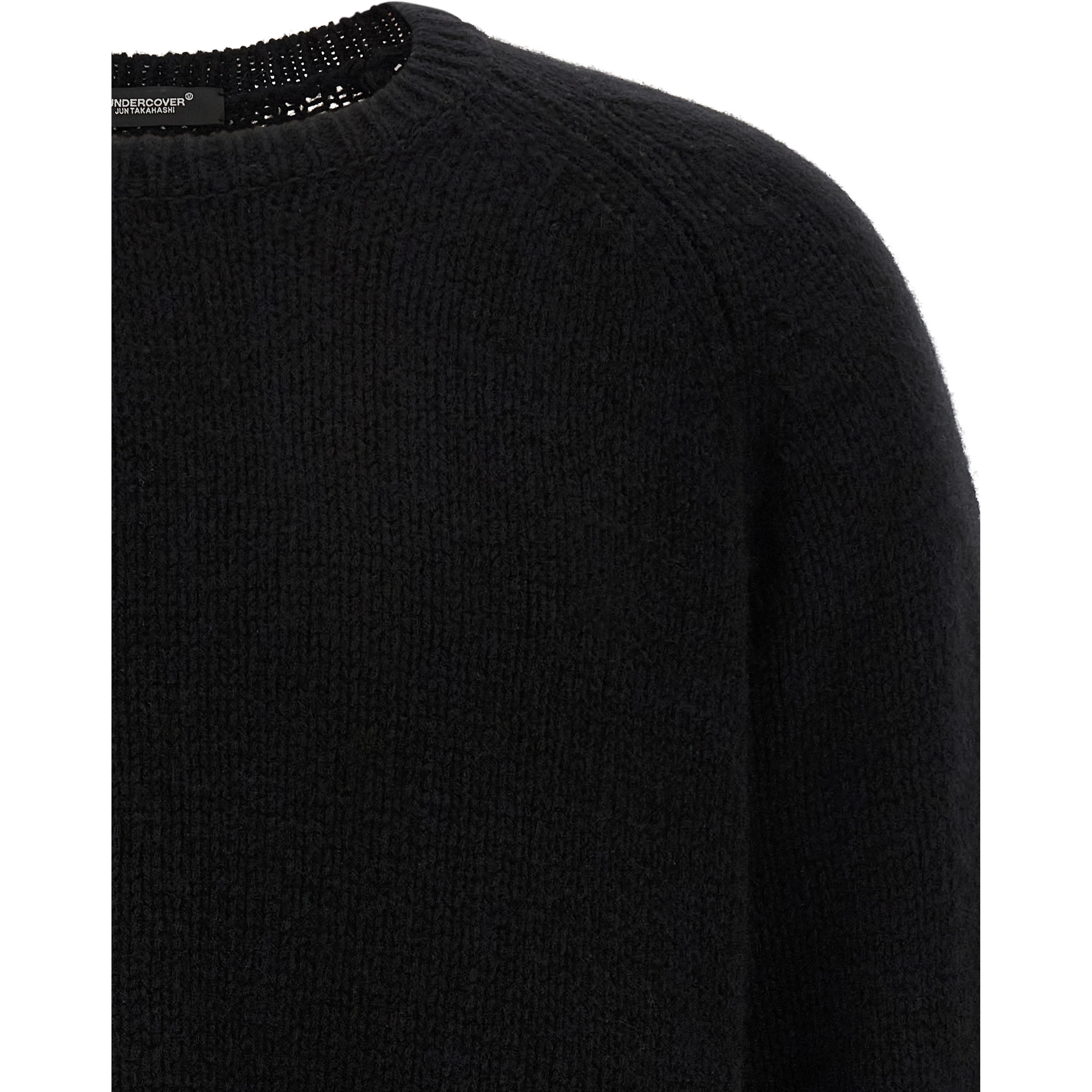Black Wool Cardigan