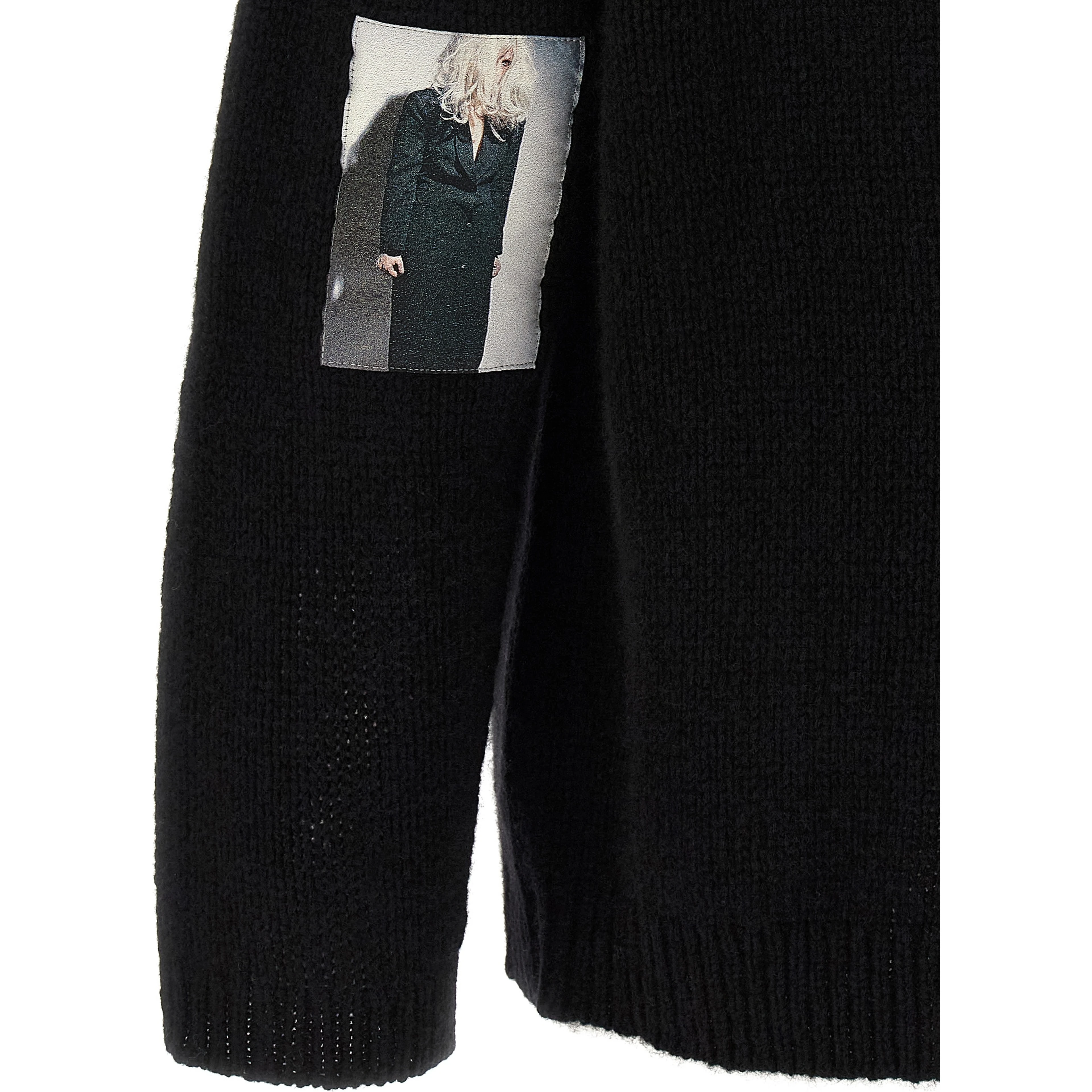 Black Wool Cardigan