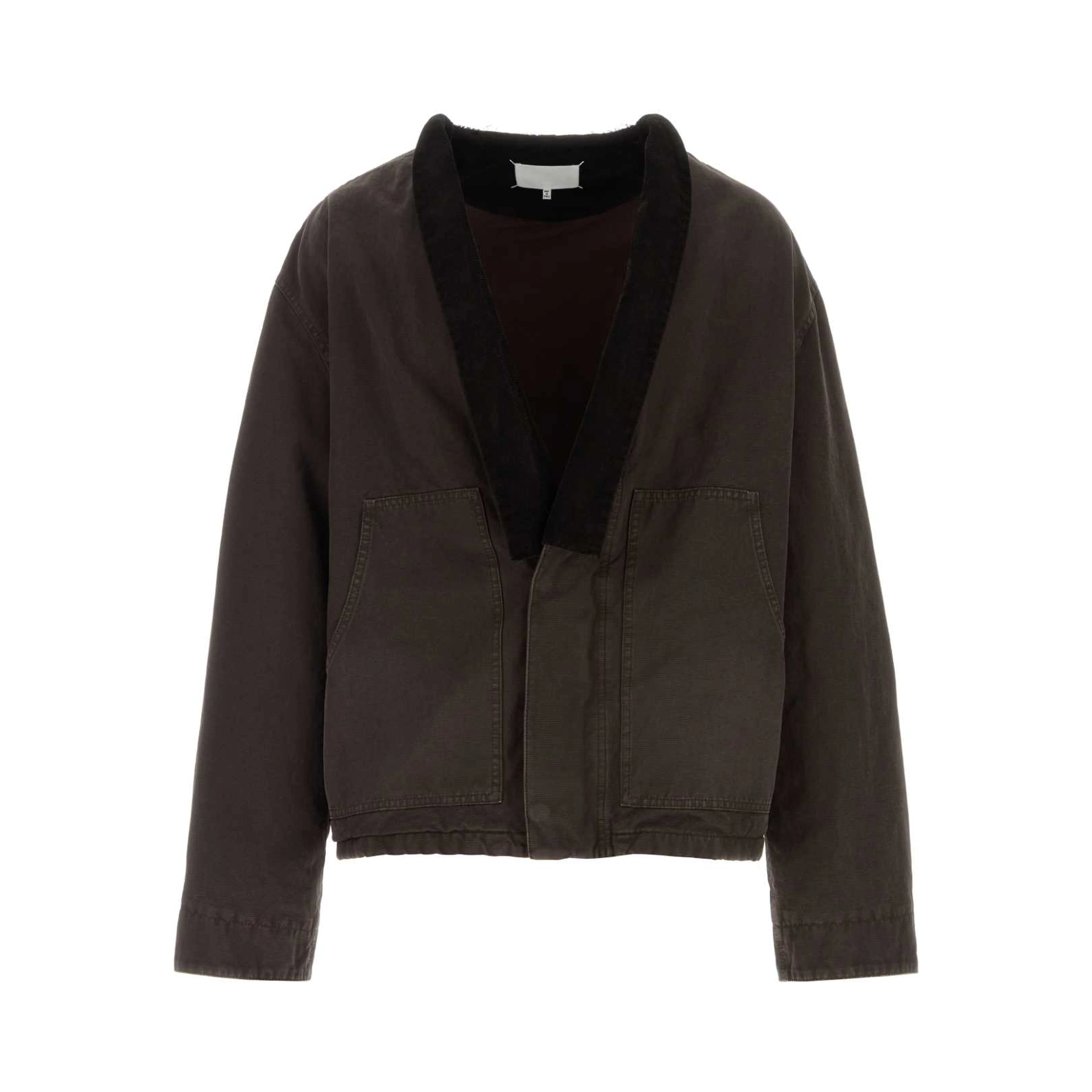 REMOVABLE COLLAR COTTON JACKET