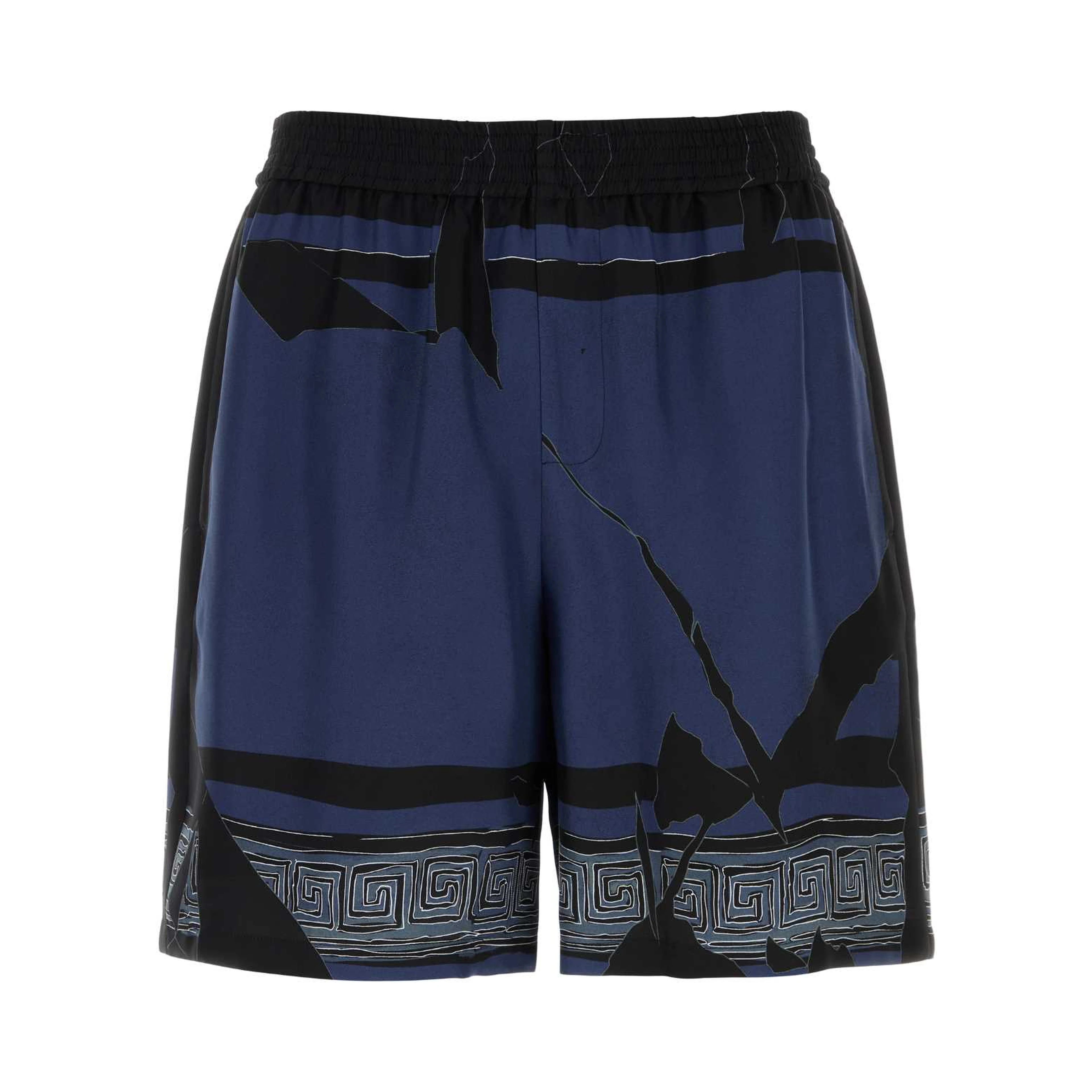 SHORTSSILKTWILLPRINTMEDUSACLUB
