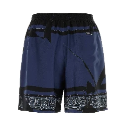 SHORTSSILKTWILLPRINTMEDUSACLUB