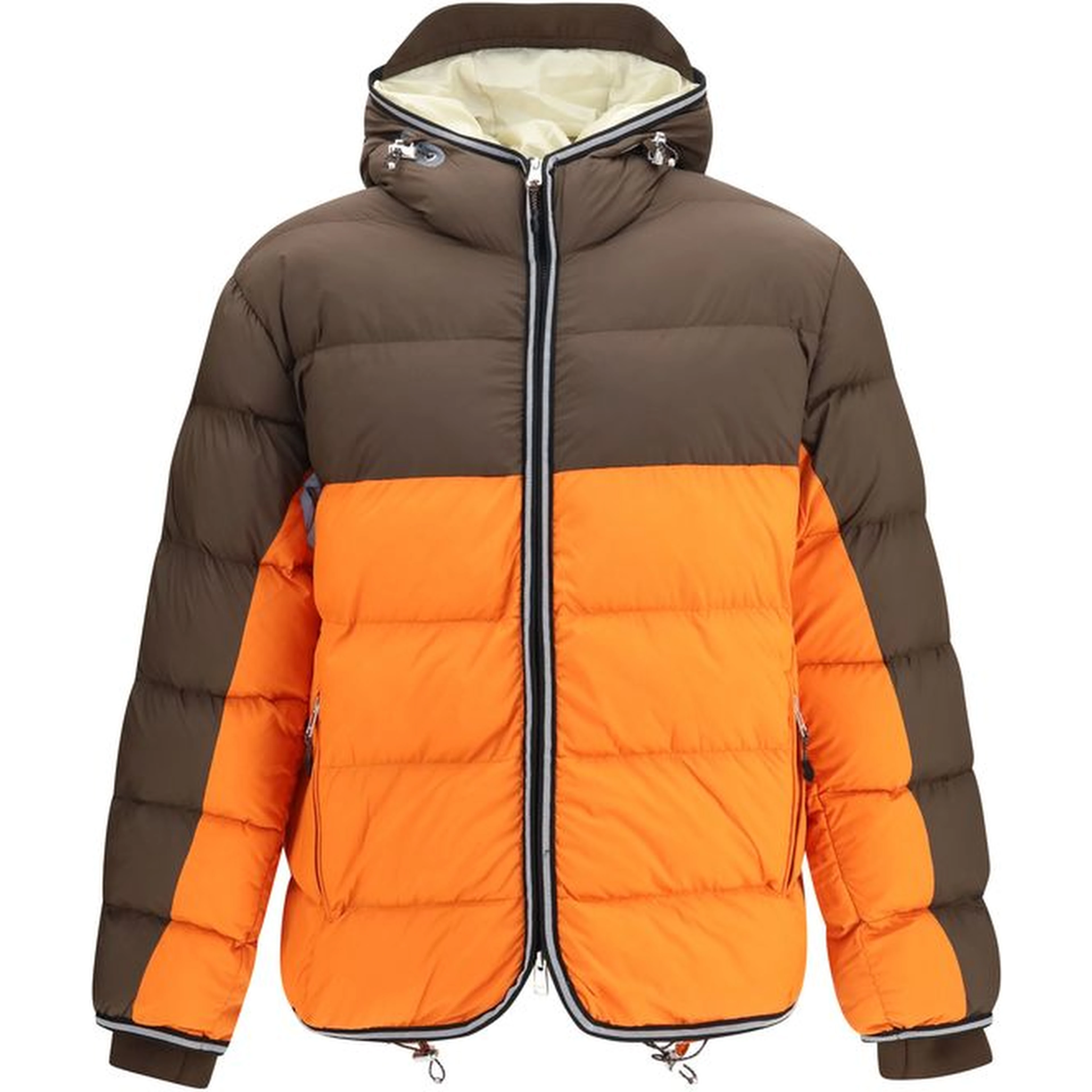 Multicolor Recycled Polyester Full-Length Jacket