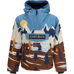 Multicolor Recycled Polyester Shell Jacket