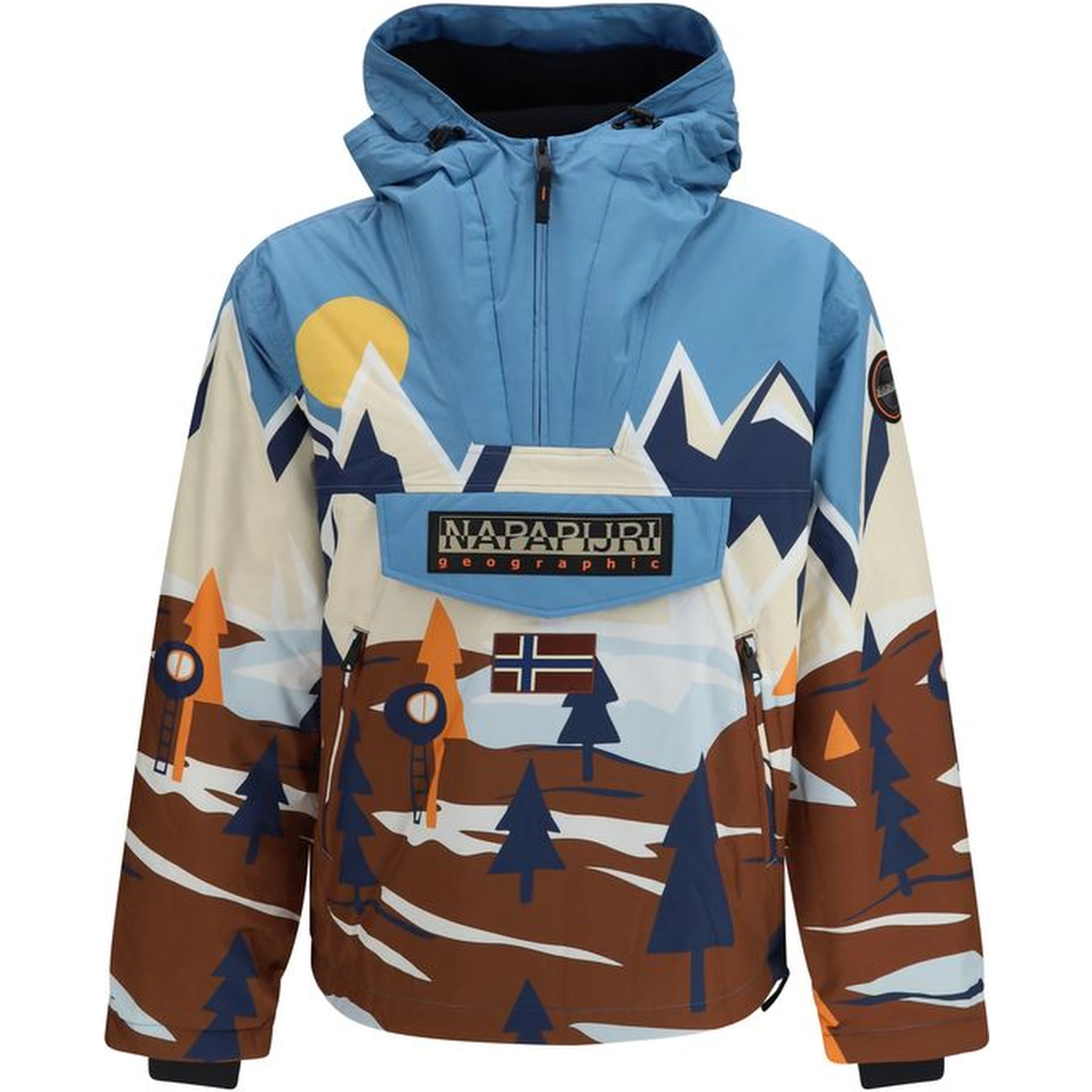 Multicolor Recycled Polyester Shell Jacket