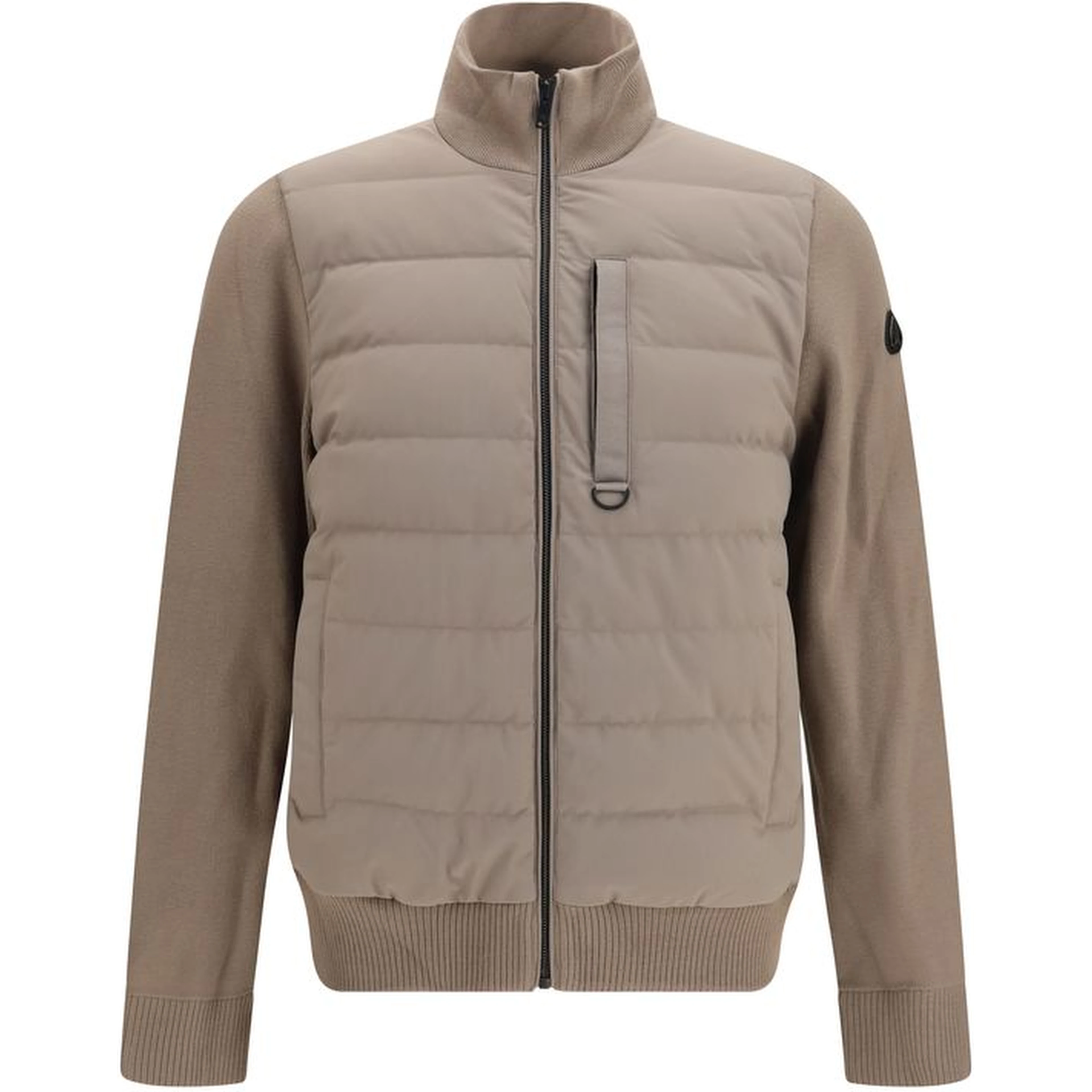 Bicolor Viscose Full-Length Jacket