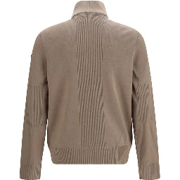 Bicolor Viscose Full-Length Jacket
