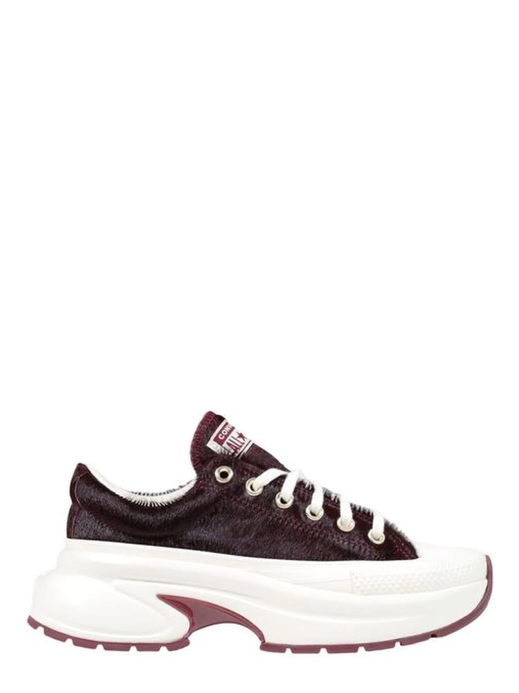 Bordeaux Leather Chunky Sneakers