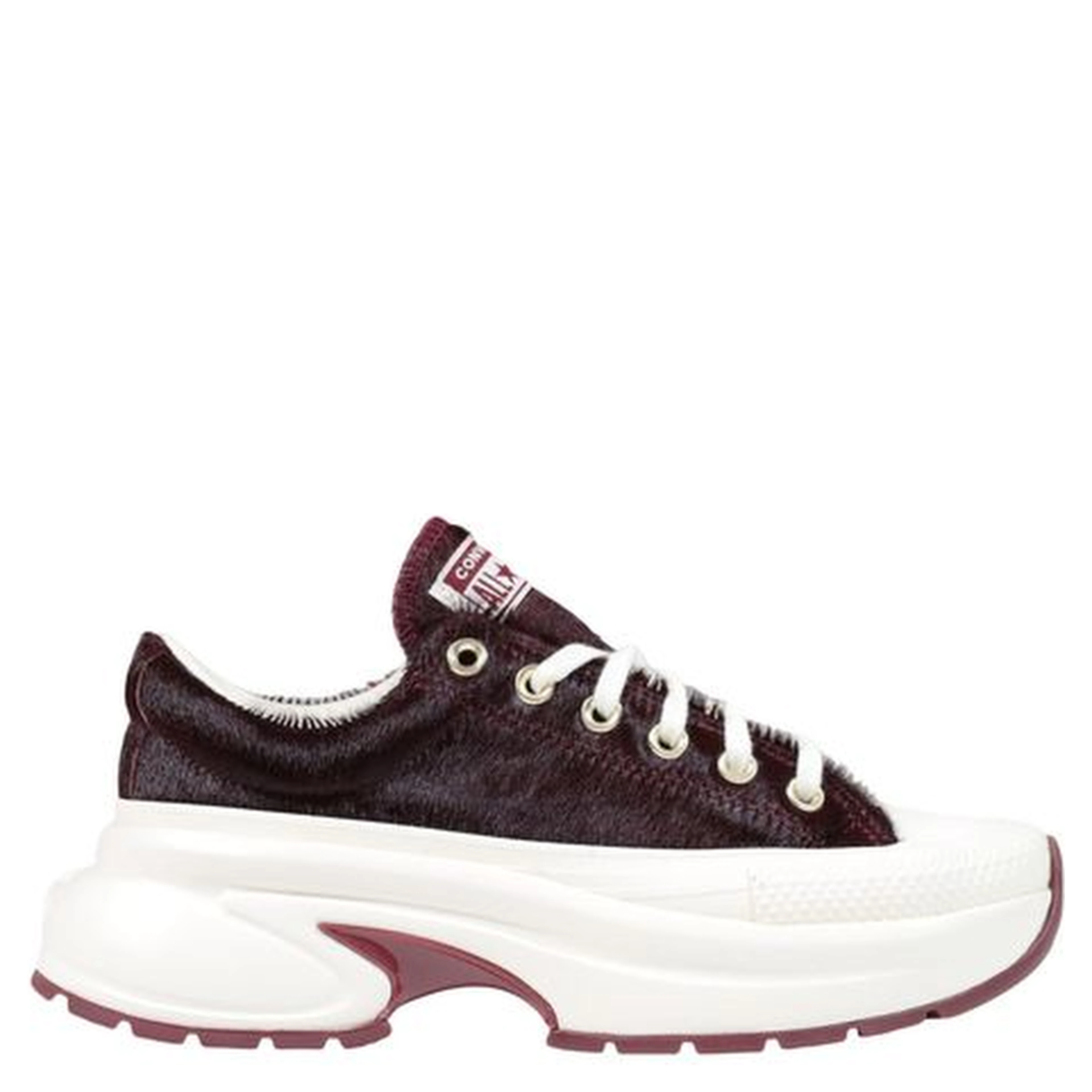 Bordeaux Leather Chunky Sneakers
