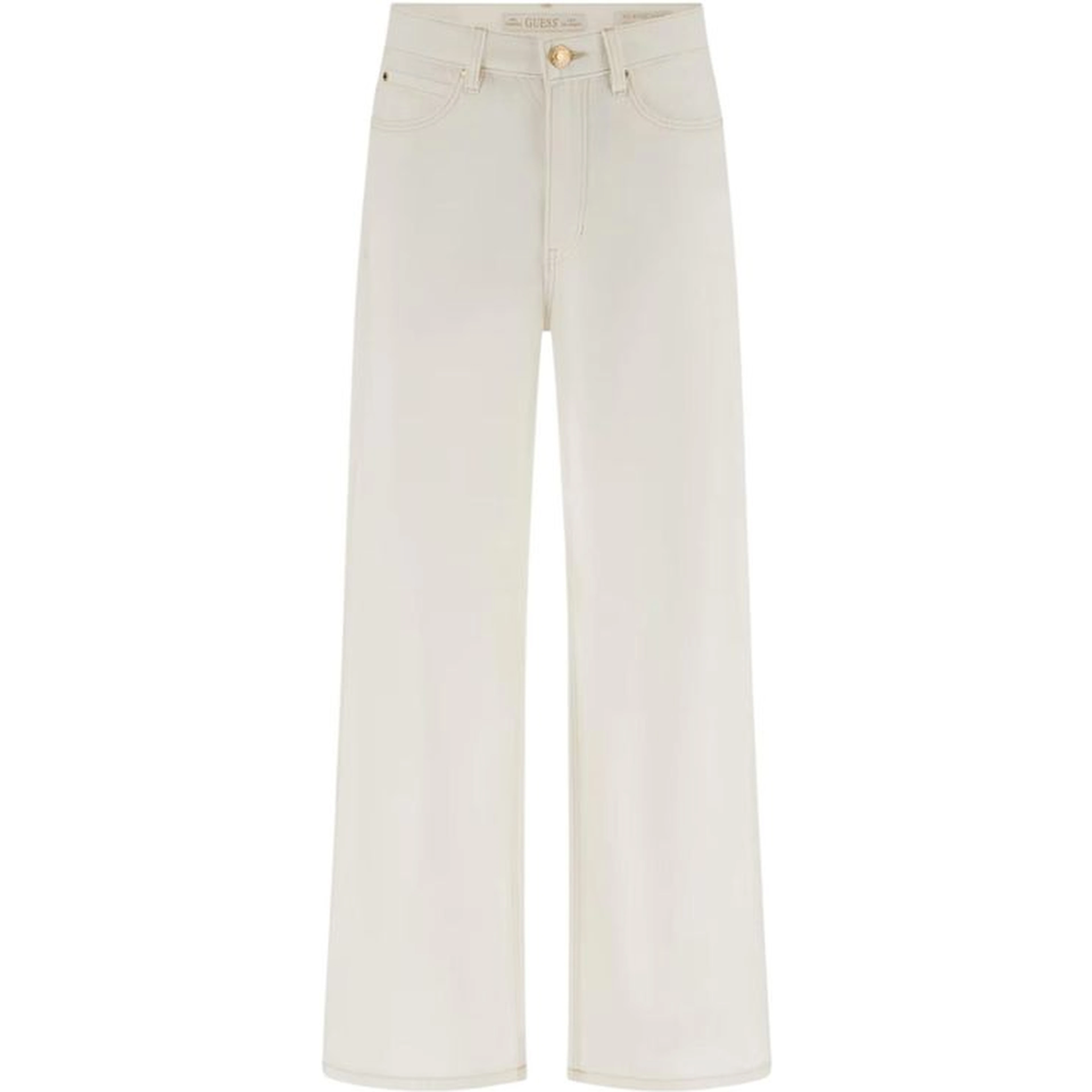 White Cotton Casual Pants