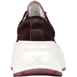 Bordeaux Leather Chunky Sneakers