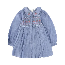 robe smockee chambray