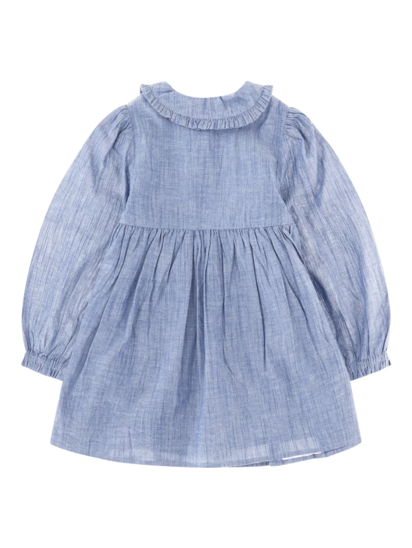robe smockee chambray