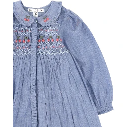 robe smockee chambray