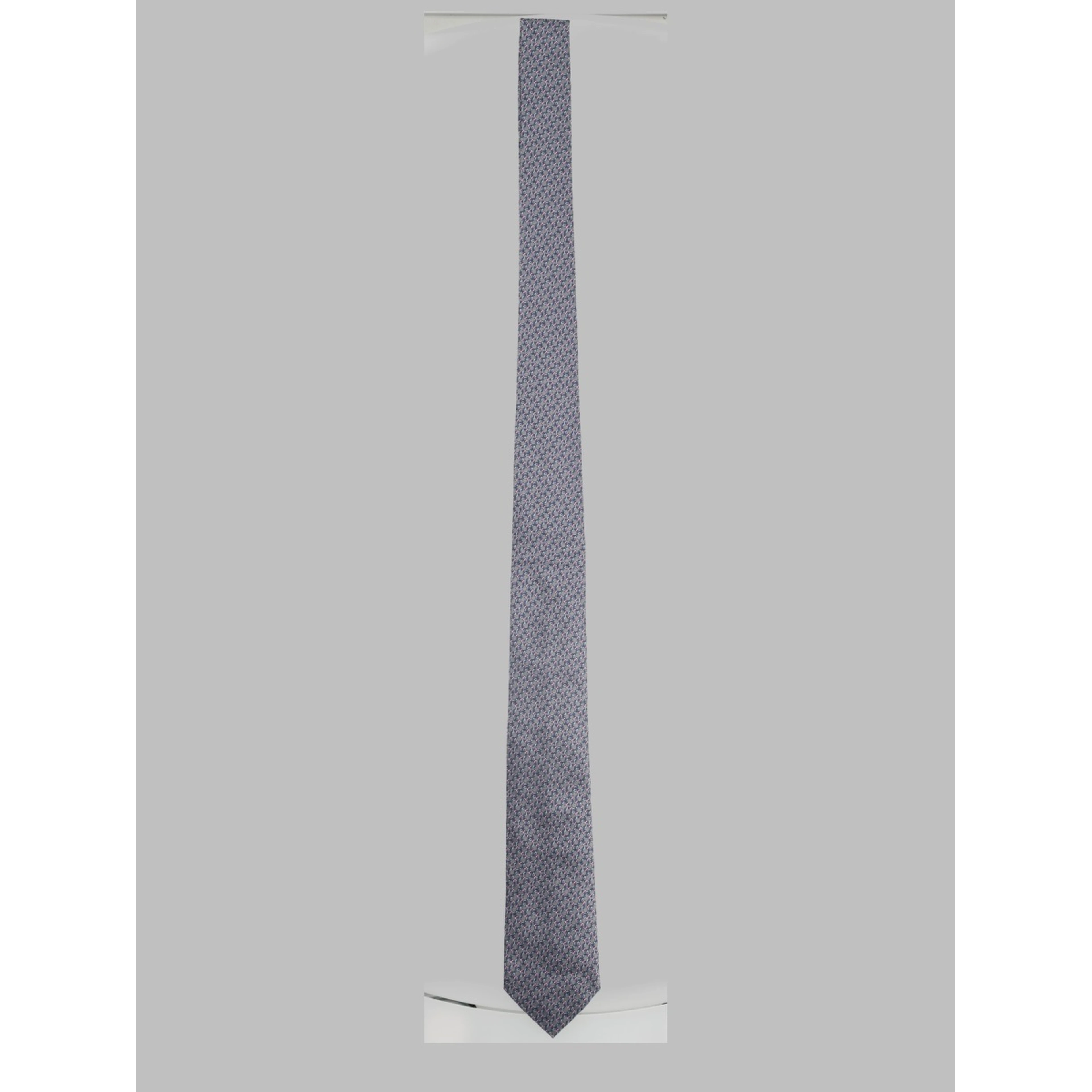 Cravatta "Gancini" in Jacquard di Seta