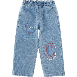 bobo choses embossed denim pants