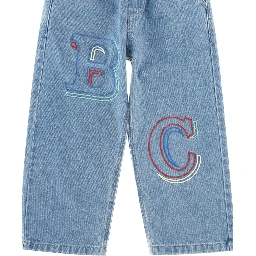 bobo choses embossed denim pants