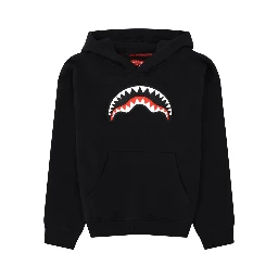 shark over hoodie black