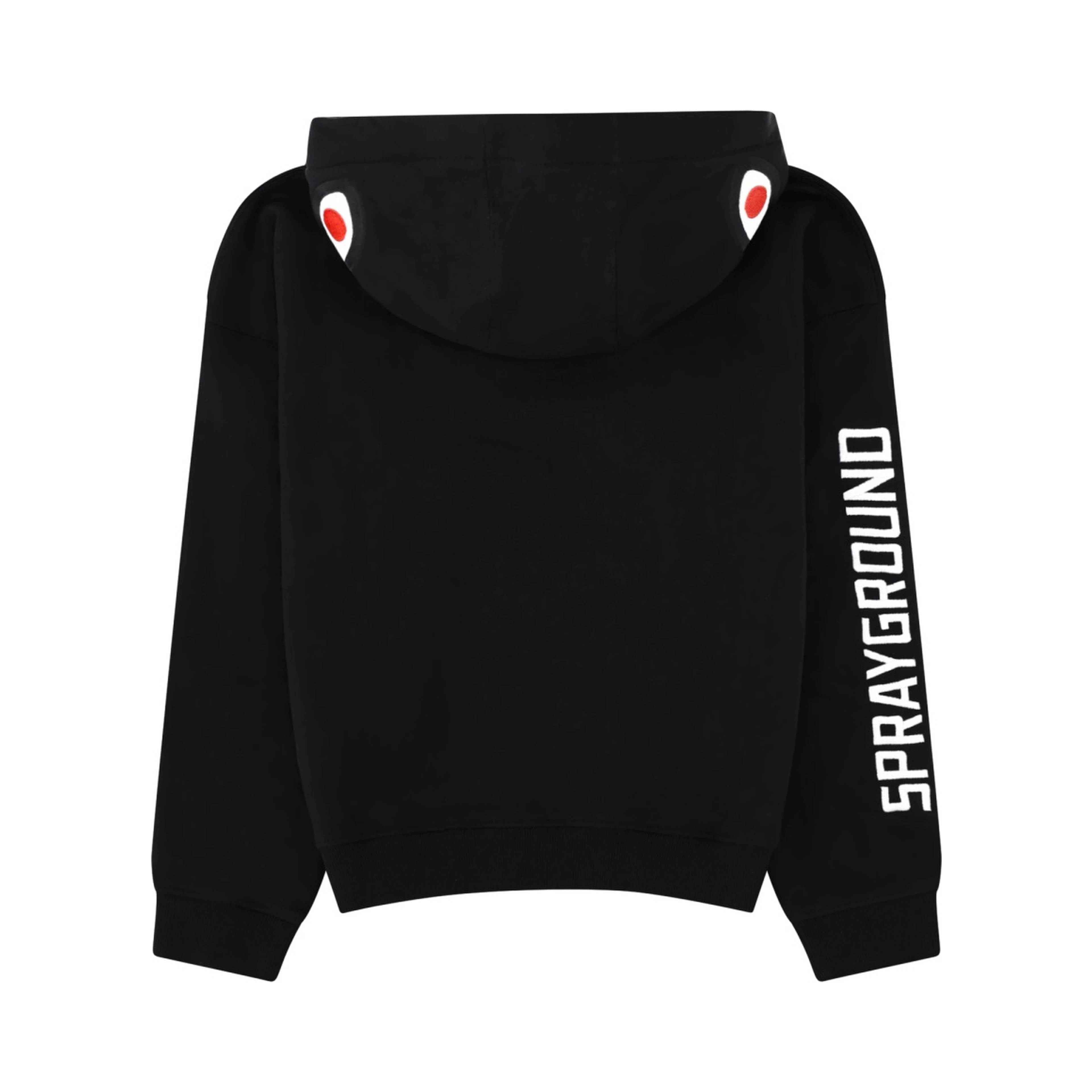shark over hoodie black