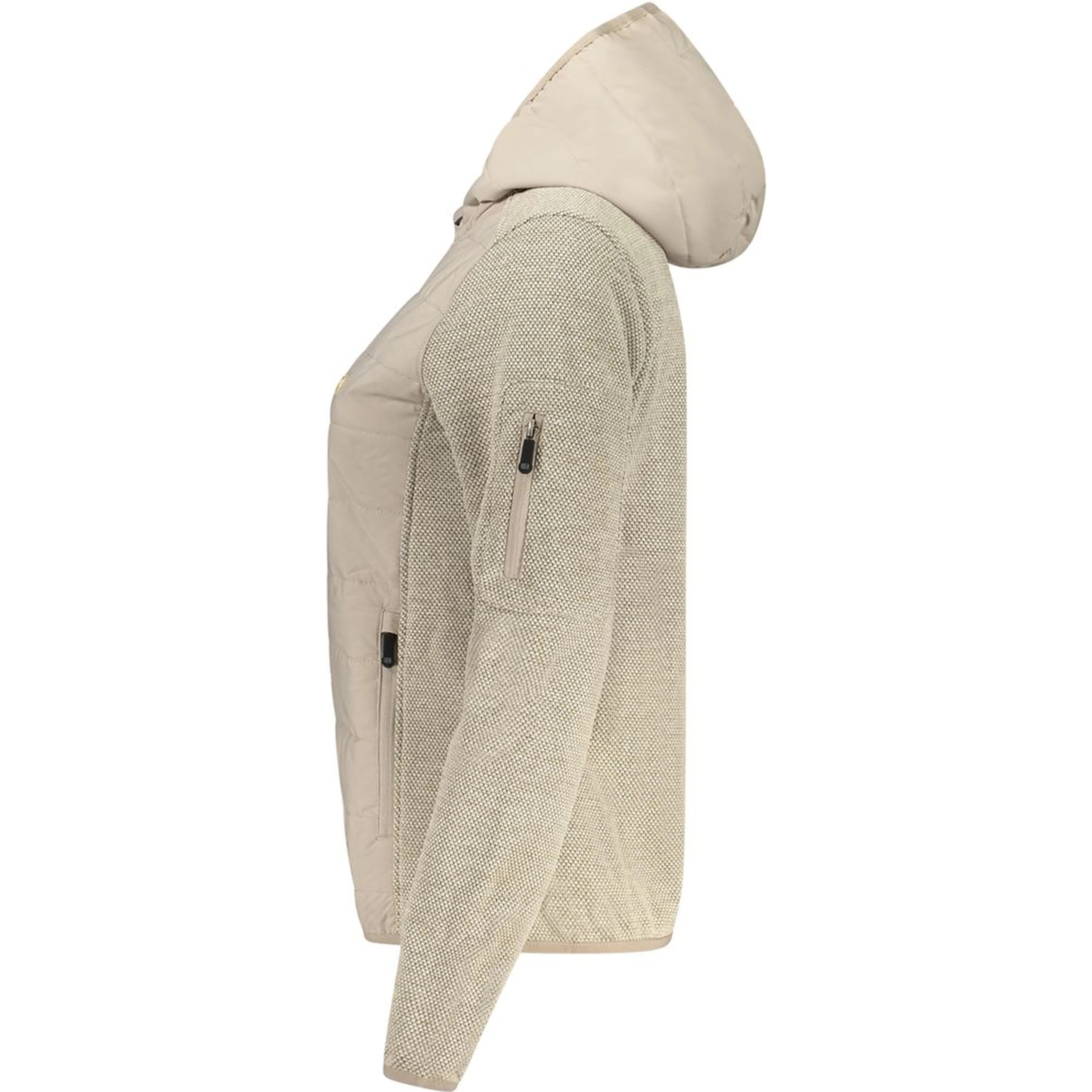 Beige Polyester Women Jacket
