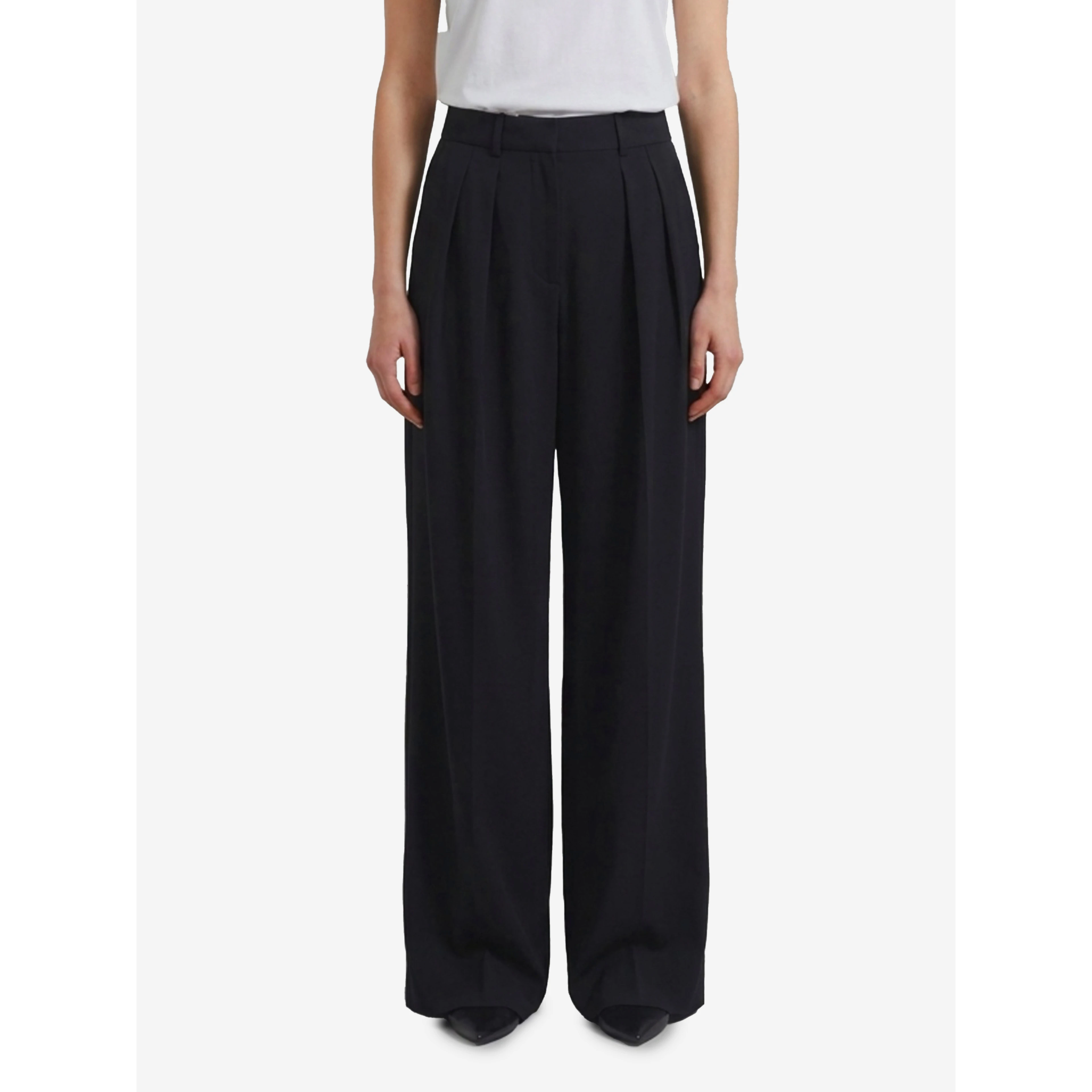 Black pleated Ripley pants