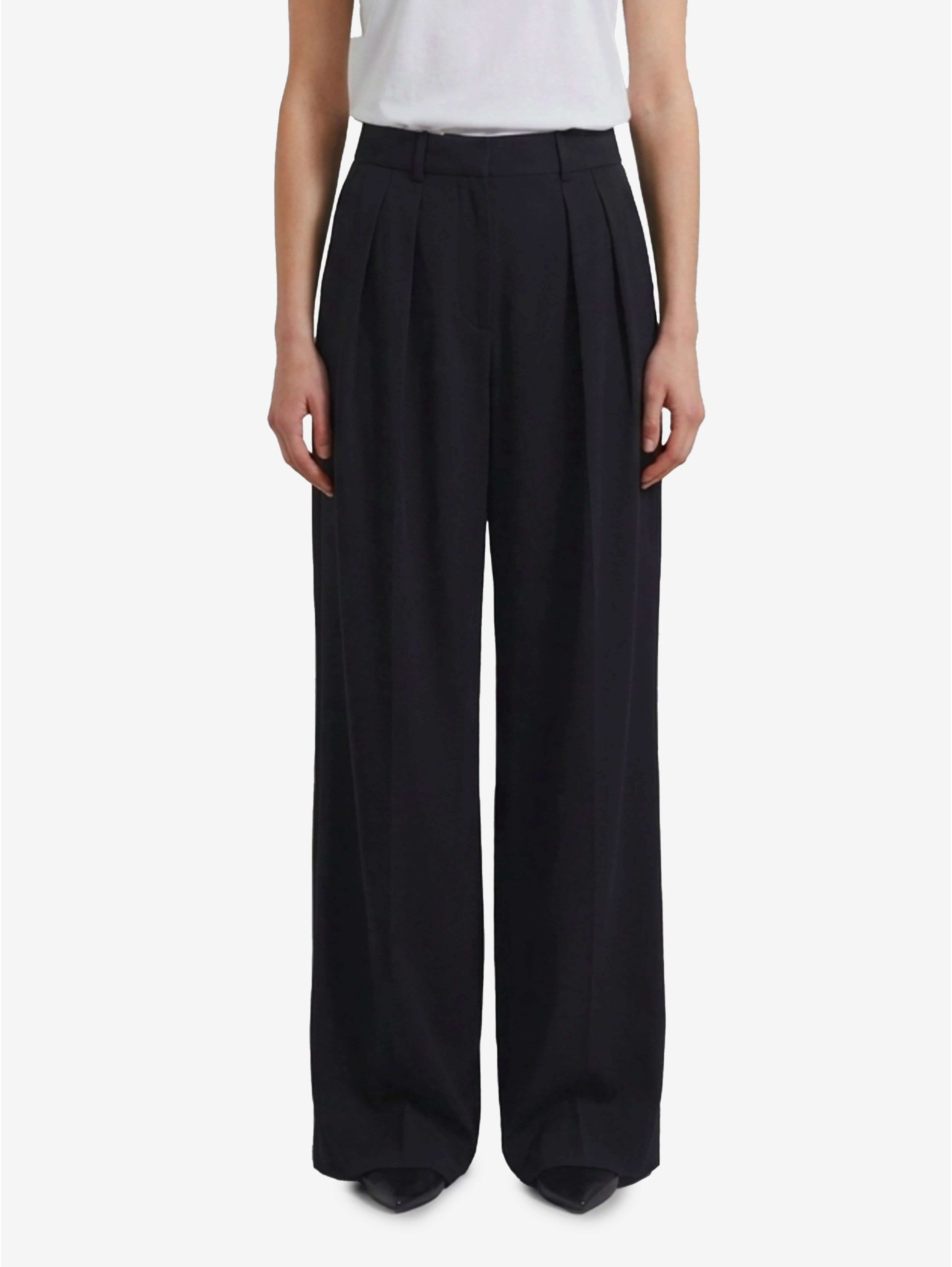 Black pleated Ripley pants