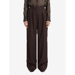 Brown pleated Ripley pants