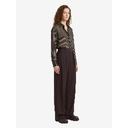 Brown pleated Ripley pants