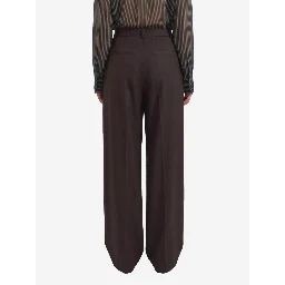 Brown pleated Ripley pants