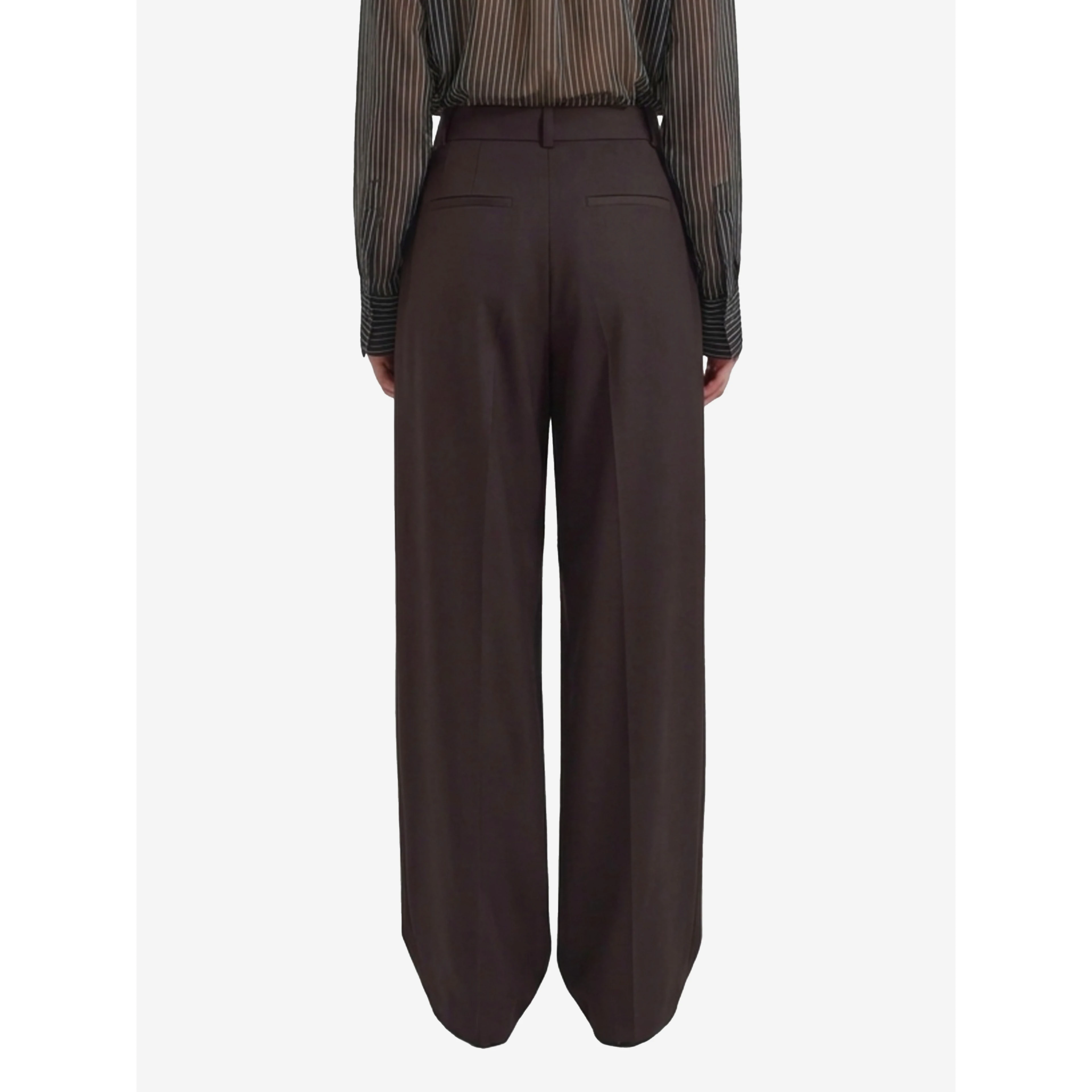 Brown pleated Ripley pants