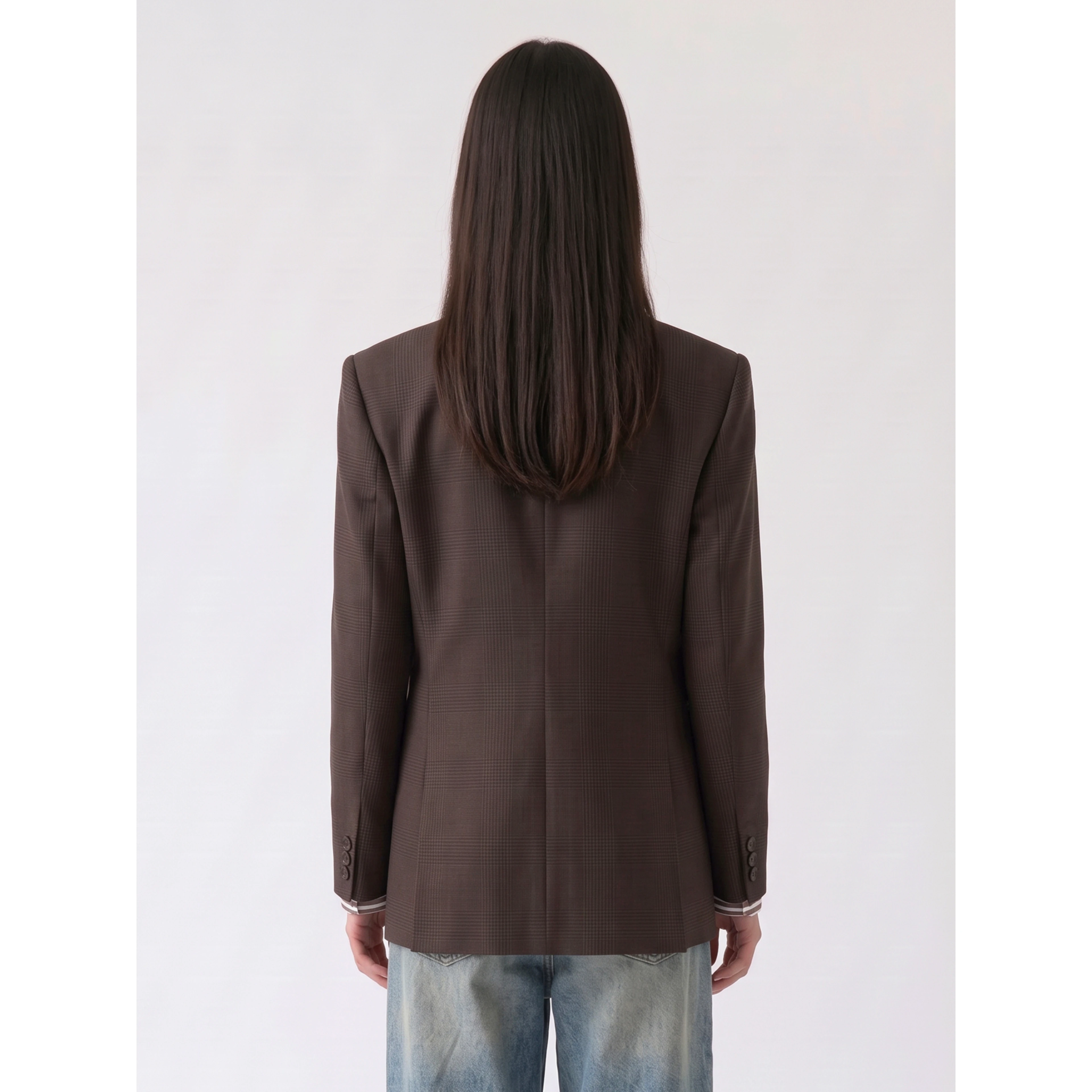 Brown Prince of Wales check Jade blazer