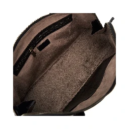 Old effect leather shoulder bag