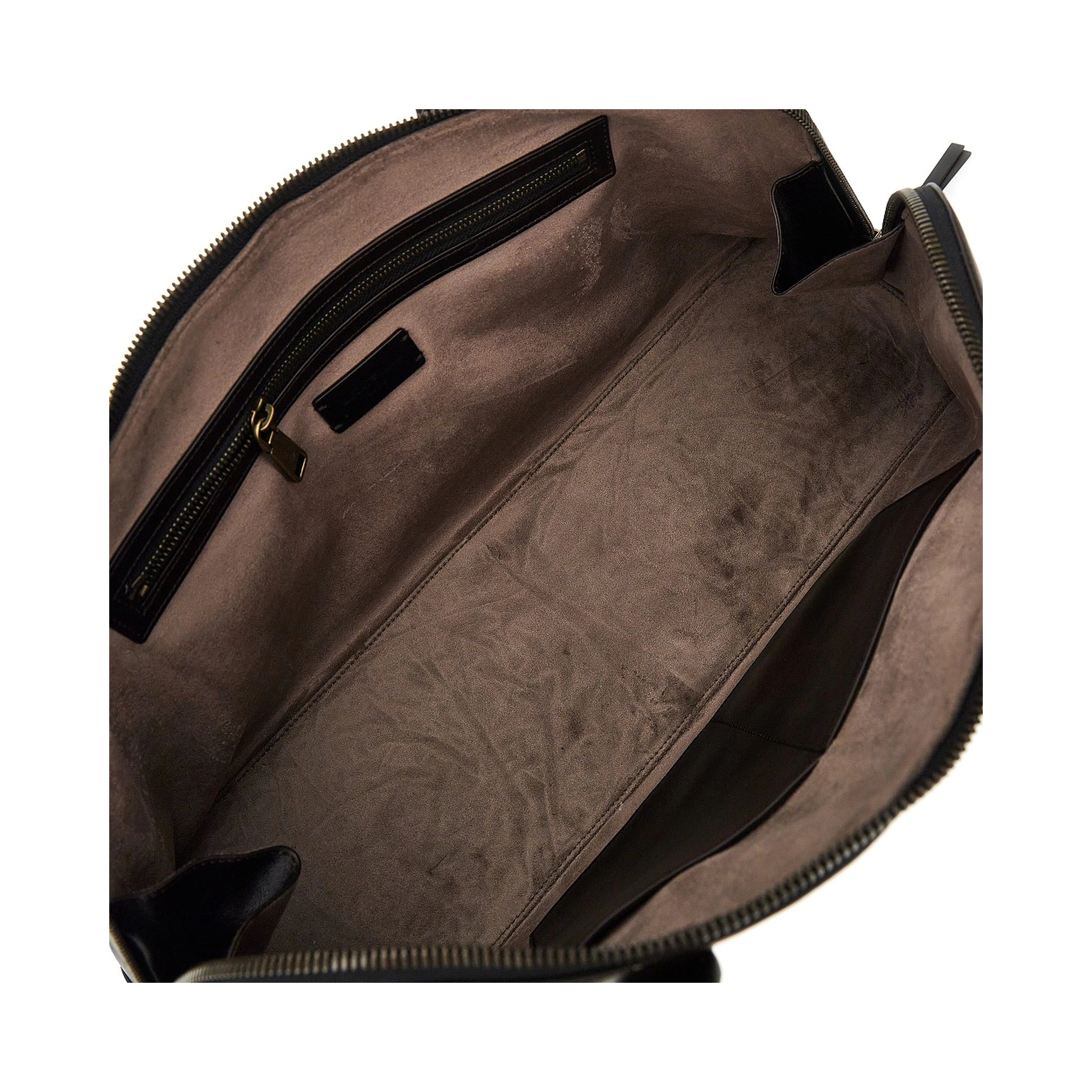 Old effect leather shoulder bag