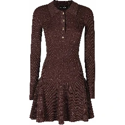 BIONA KNIT DRESS IN MAHOGANY