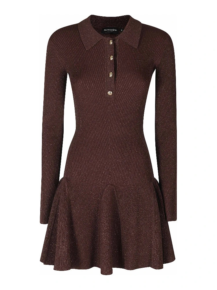 BIONA KNIT DRESS IN MAHOGANY