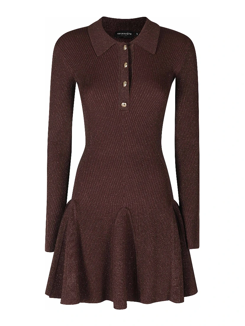 BIONA KNIT DRESS IN MAHOGANY