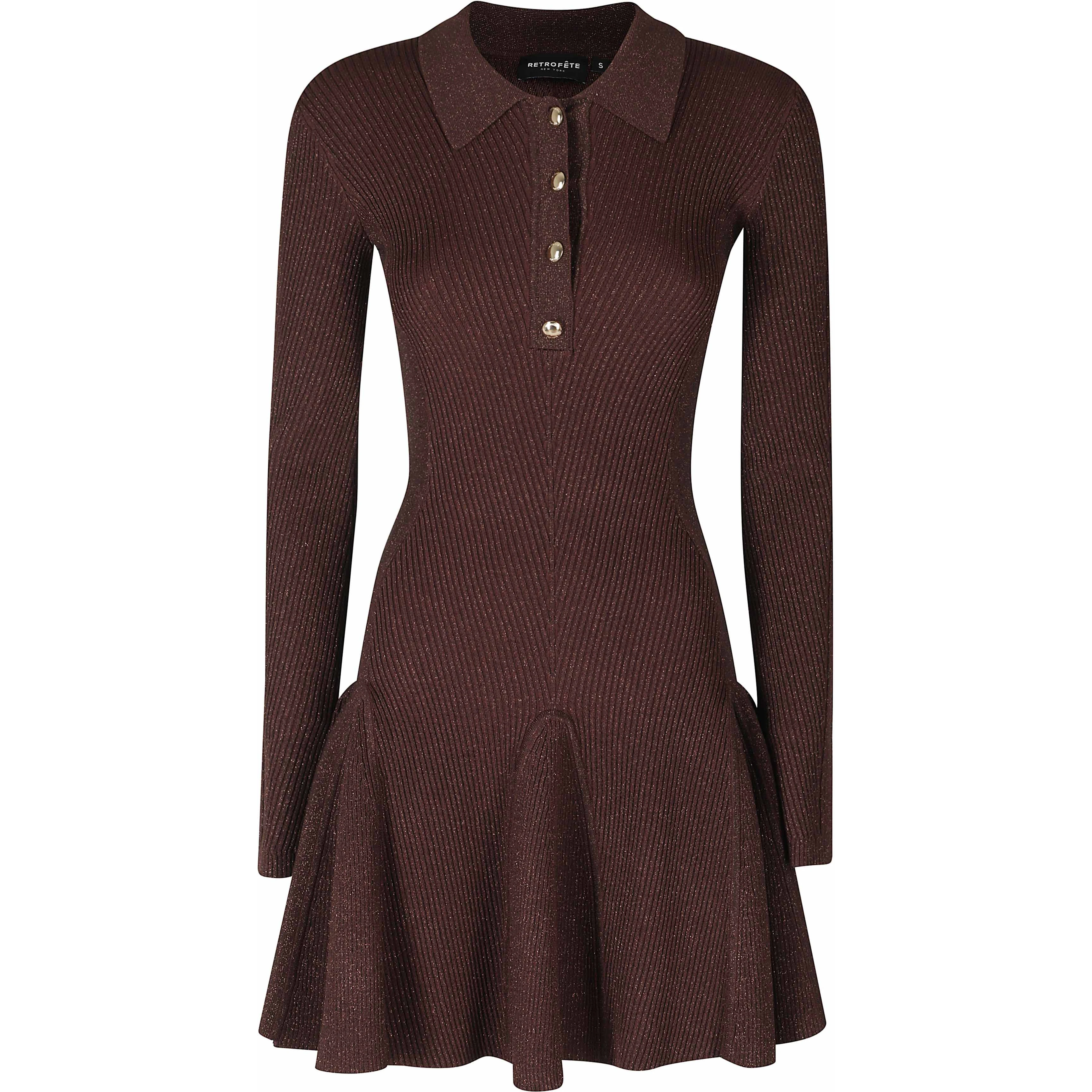 BIONA KNIT DRESS IN MAHOGANY