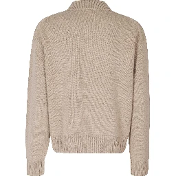 FOX HEAD INTARSIA MERINO POLO JUMPER