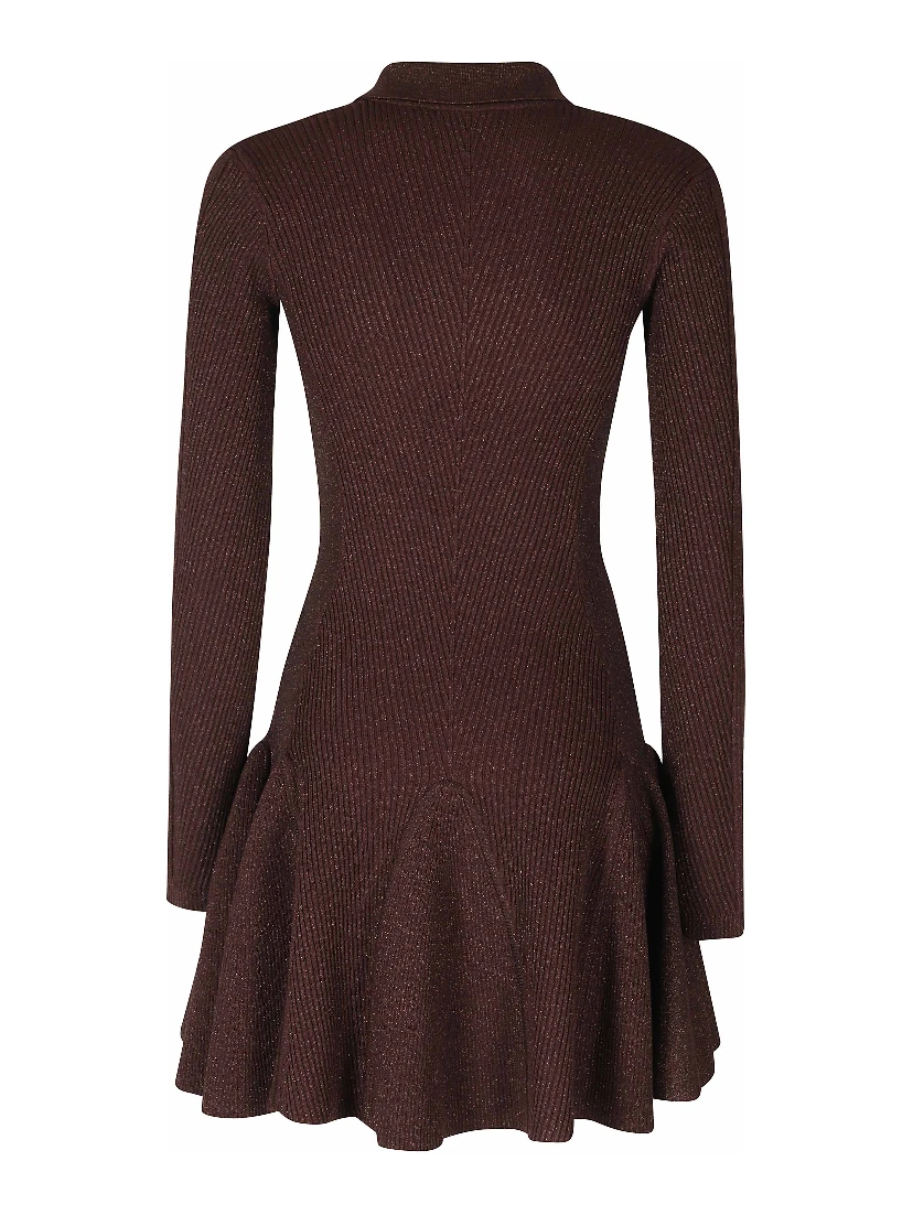 BIONA KNIT DRESS IN MAHOGANY