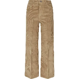 WIDE LEGGED MID RISE FIVE POCKETS