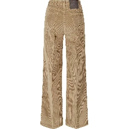 WIDE LEGGED MID RISE FIVE POCKETS