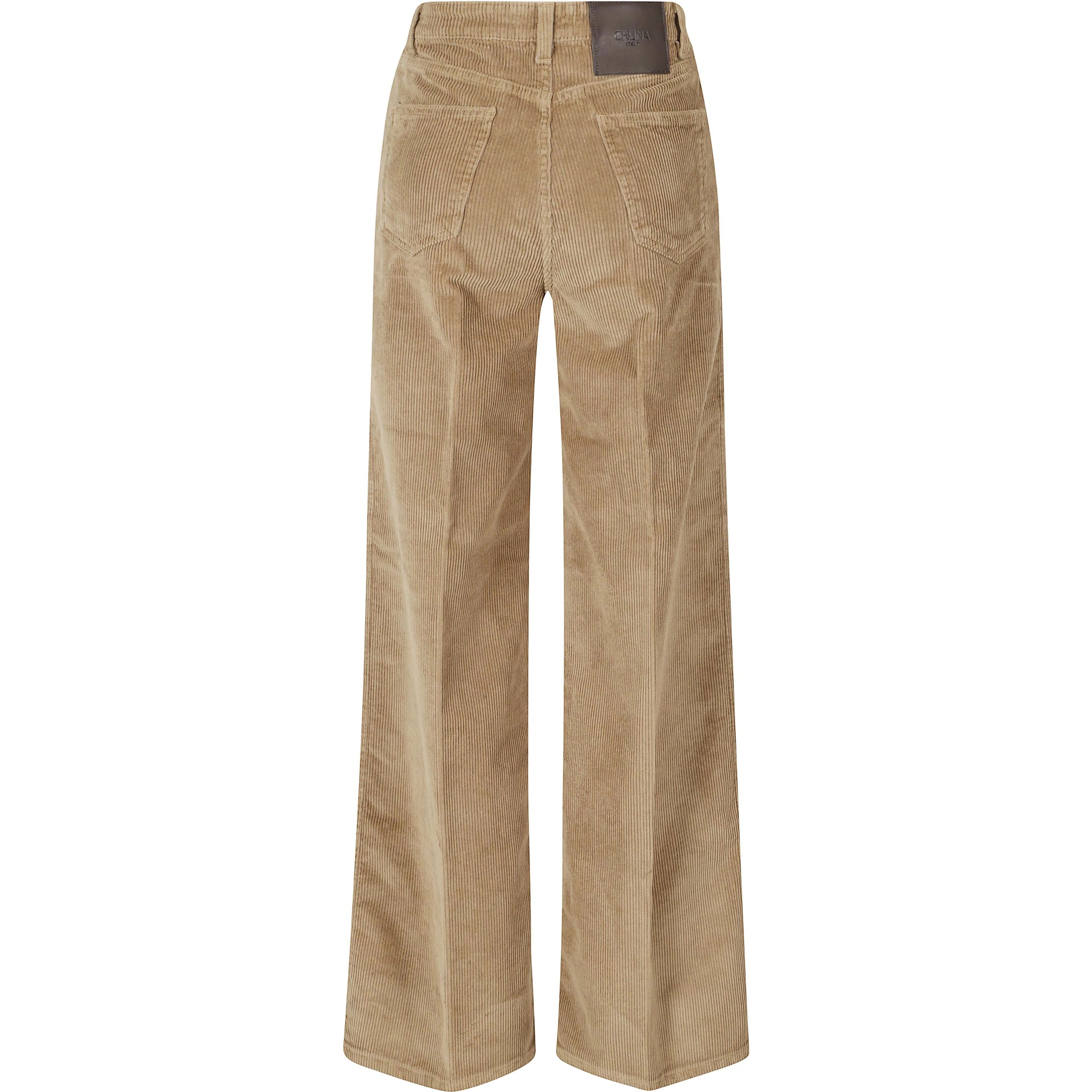 WIDE LEGGED MID RISE FIVE POCKETS