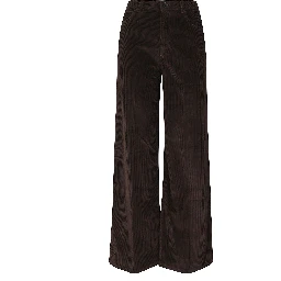 WIDE LEGGED MID RISE FIVE POCKETS