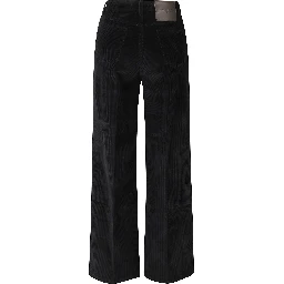 WIDE LEGGED MID RISE FIVE POCKETS