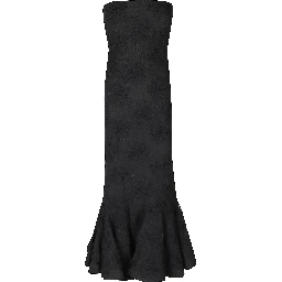 FLOWER MESH FLOUNCE DRESS