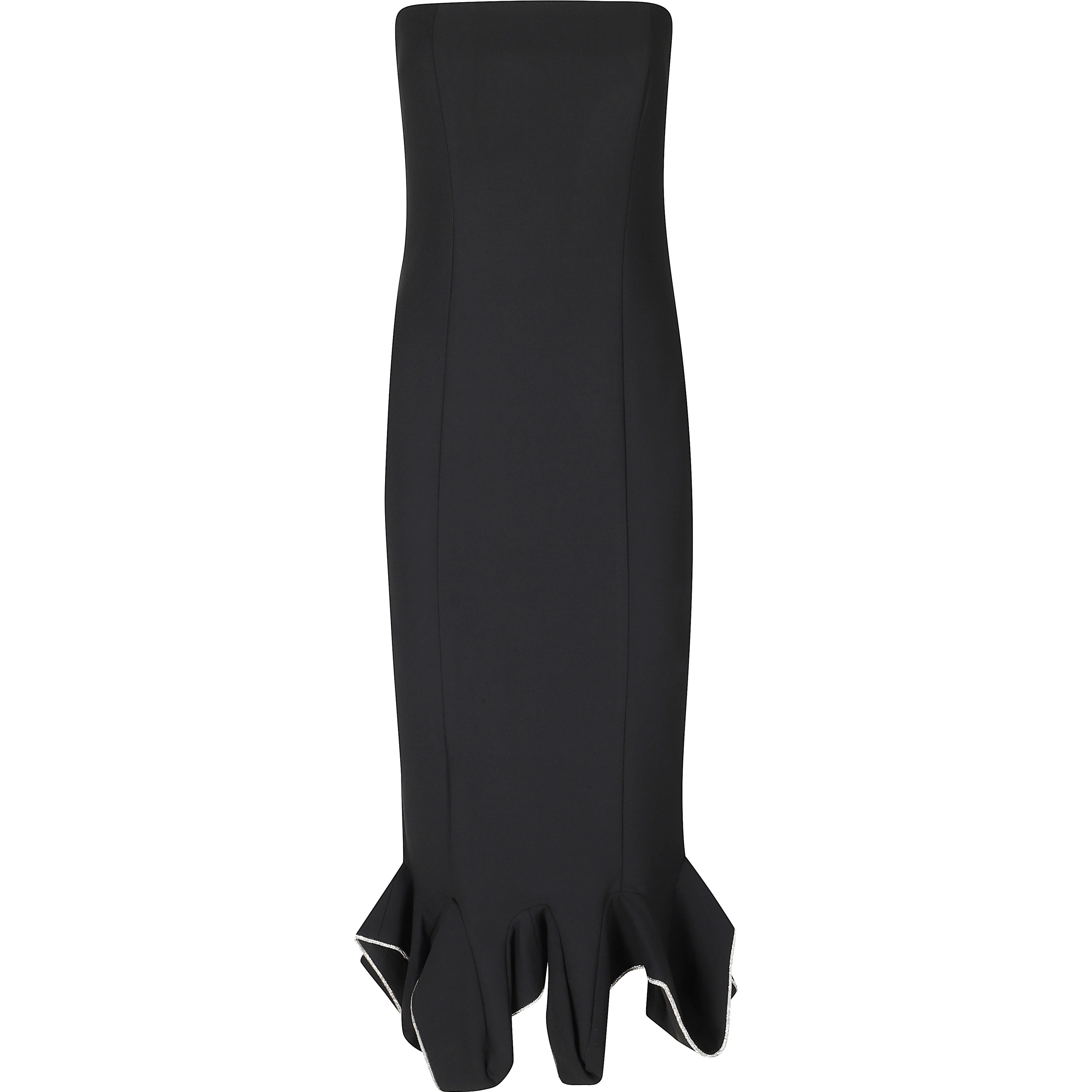 MIDI RUFFLE DRESS