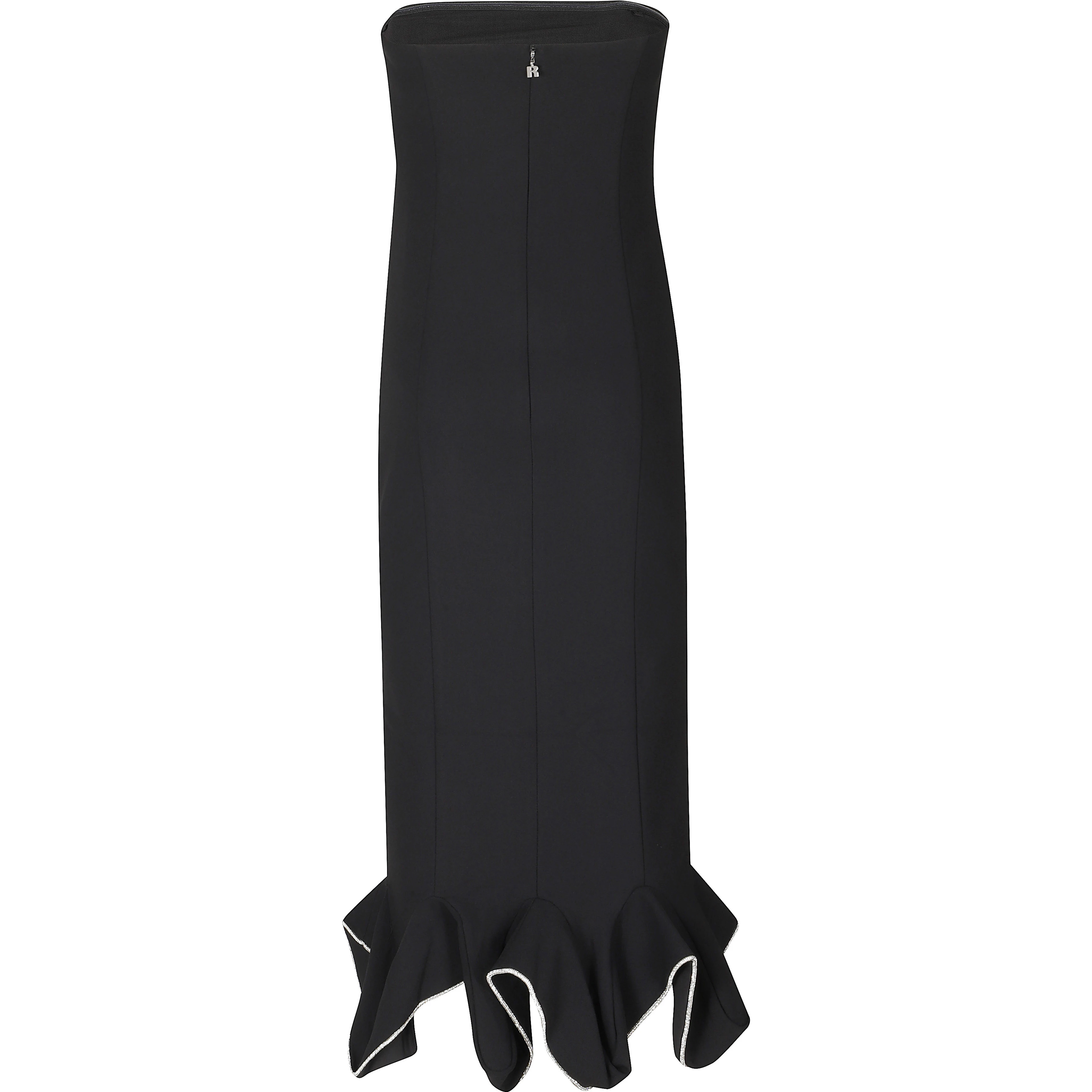 MIDI RUFFLE DRESS
